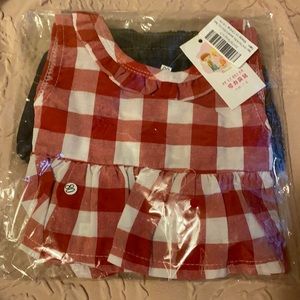 Baby Girls Bowknot Tank Top+Denim Shorts Headband